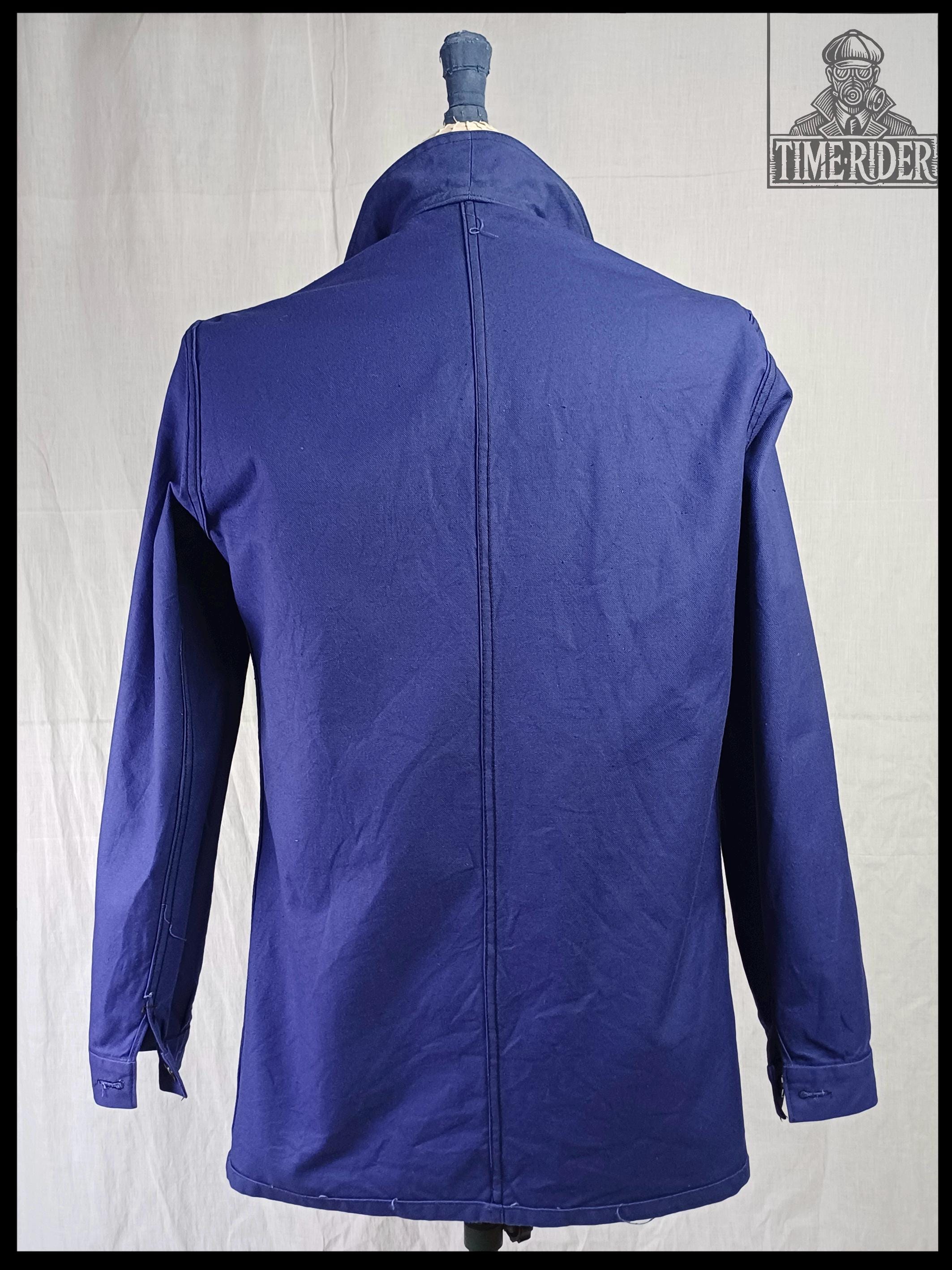 Vintage '60s French Military Workwear Bleu De Travail Indigo Blue
