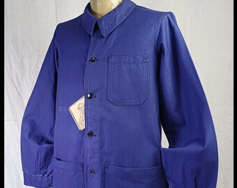 Vintage '60s French Military Workwear Bleu De Travail Indigo Blue