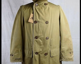 Vintage WWII 1942 Dated US Army Mackinaw Jeep Coat Jacket