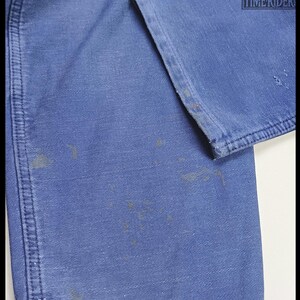 Vintage 1950s-1960s German Workwear Indigo Blue Moleskin Chore Jacket ES301 image 15
