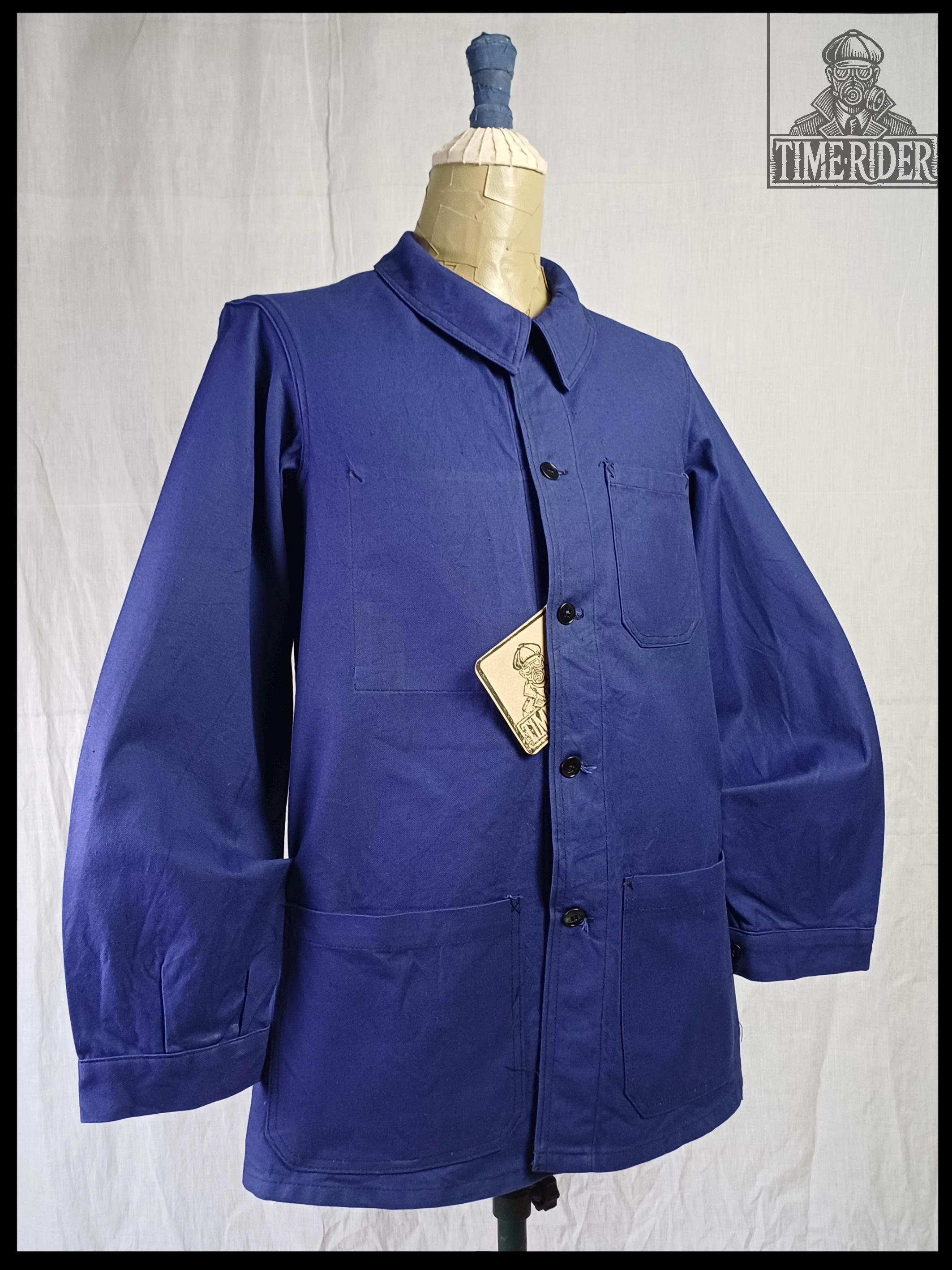ジャケット・アウター [French Military] 60's Blue Work Coat Vintage '60s French Military Workwear Bleu De Travail Indigo Blue