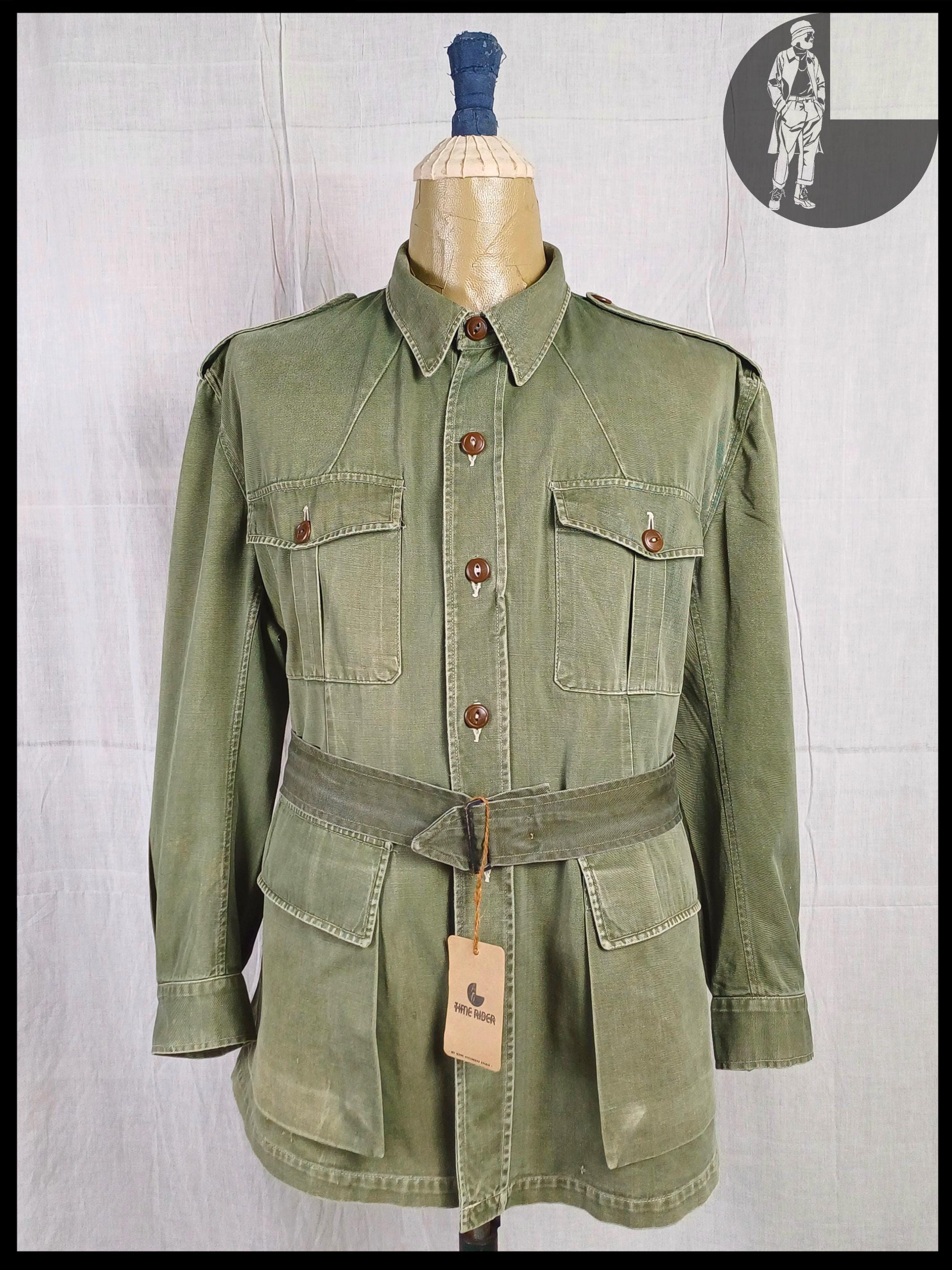 ジャケット・アウター 1940s Vintage British military Jacket Vintage 1940s-1950s Canadian Army Green Bush Jacket - Etsy