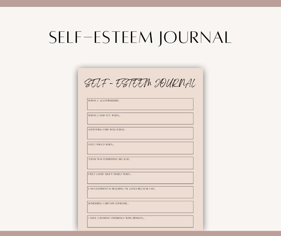 Printable Self Confidence Planner | Editable Template Canva | Self ...