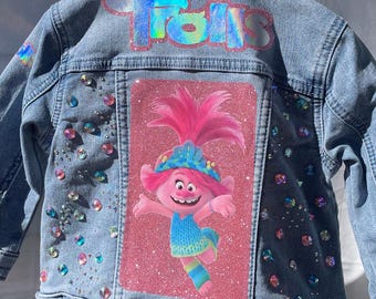 Chaqueta vaquera personalizada de Trolls