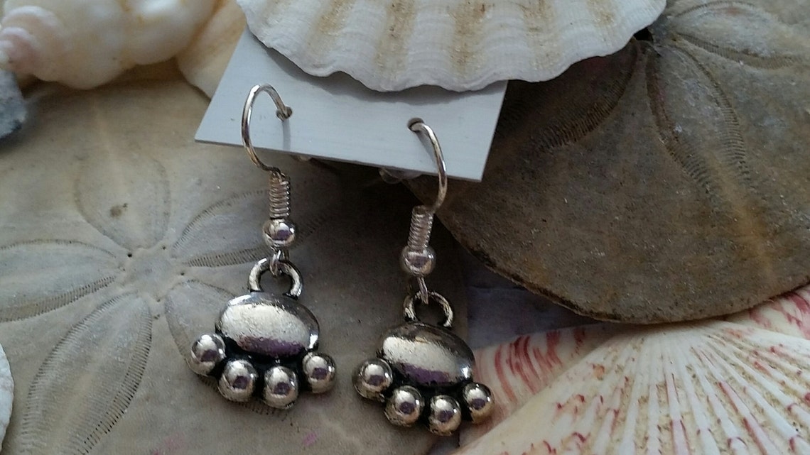 Cat Paw Earrings Etsy
