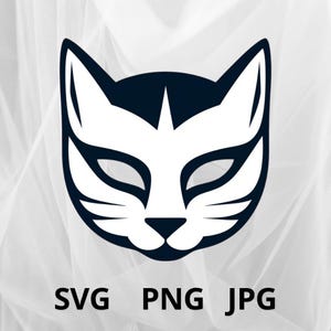 Therian mask, Therian mask svg, Cat mask, digital mask, Cat mask print, Quadrobics Mask, Quadrobics Cat