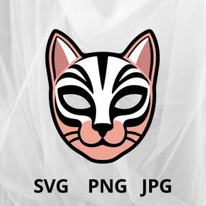 Cat mask svg, Therian mask svg, carnival mask, cat mask, therian cat, carnival mask, Quadrobics digital mask, Quadrobics Mask