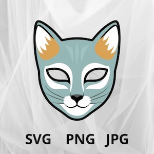 Cat mask svg, Therian cat mask svg, carnival mask, cat mask, therian cat, carnival mask, digital mask, Quadrobics Mask, Quadrobics Cat