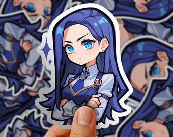 Arcane Caitlyn Cupcake Original design Stickers