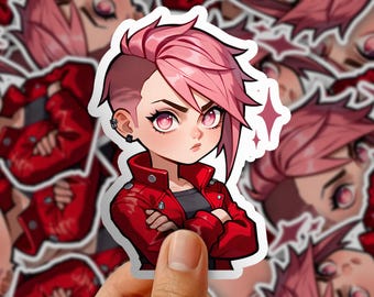 Arcane VI Purple Original design Stickers