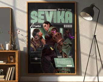 Arcane Sevika Poster Design