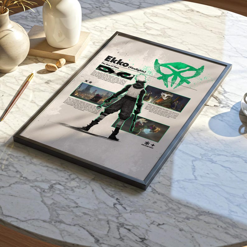 Arcane Ekko V1 Poster - Etsy