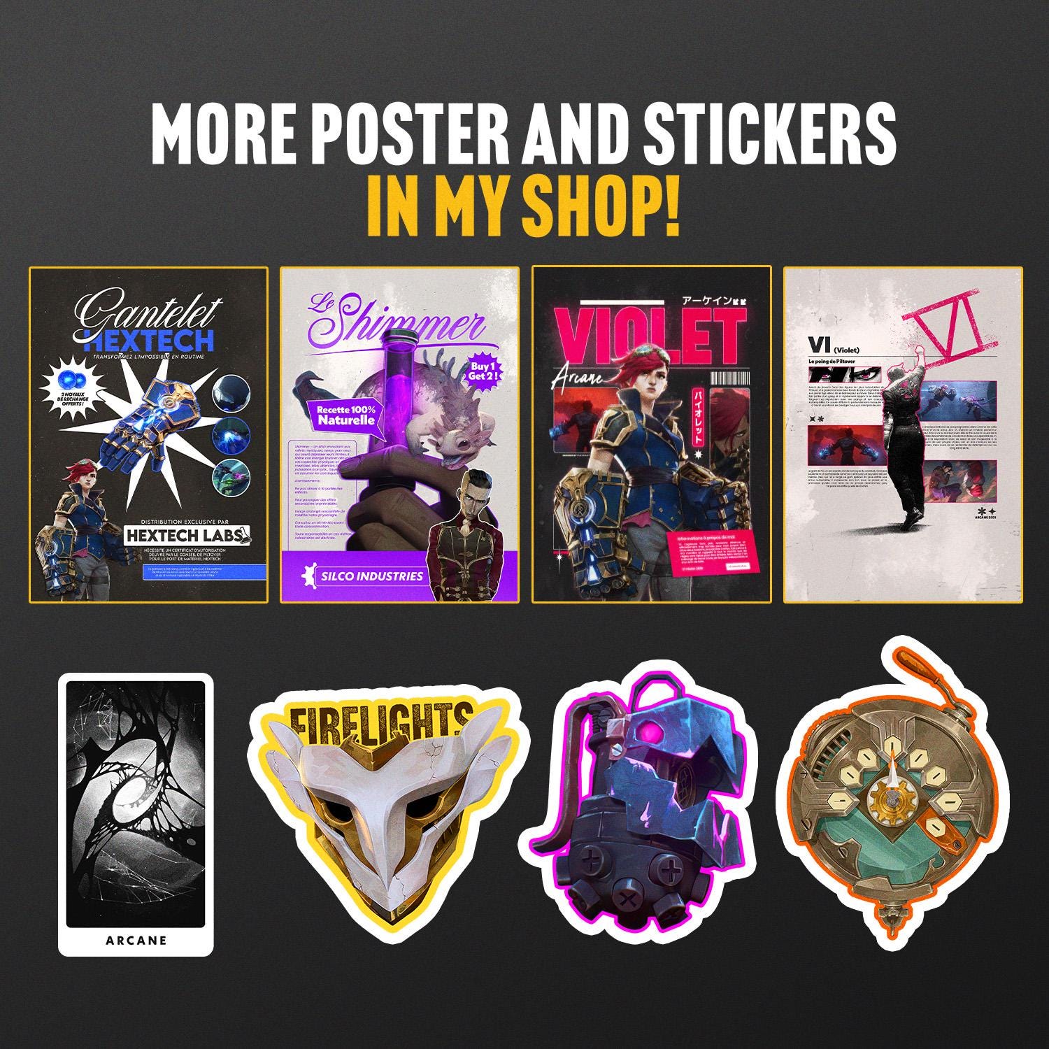 Arcane Jinx (powder) V1 Poster Design - Etsy