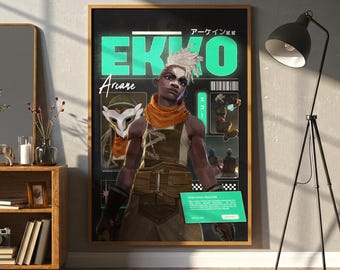 Arcane Ekko Poster Design