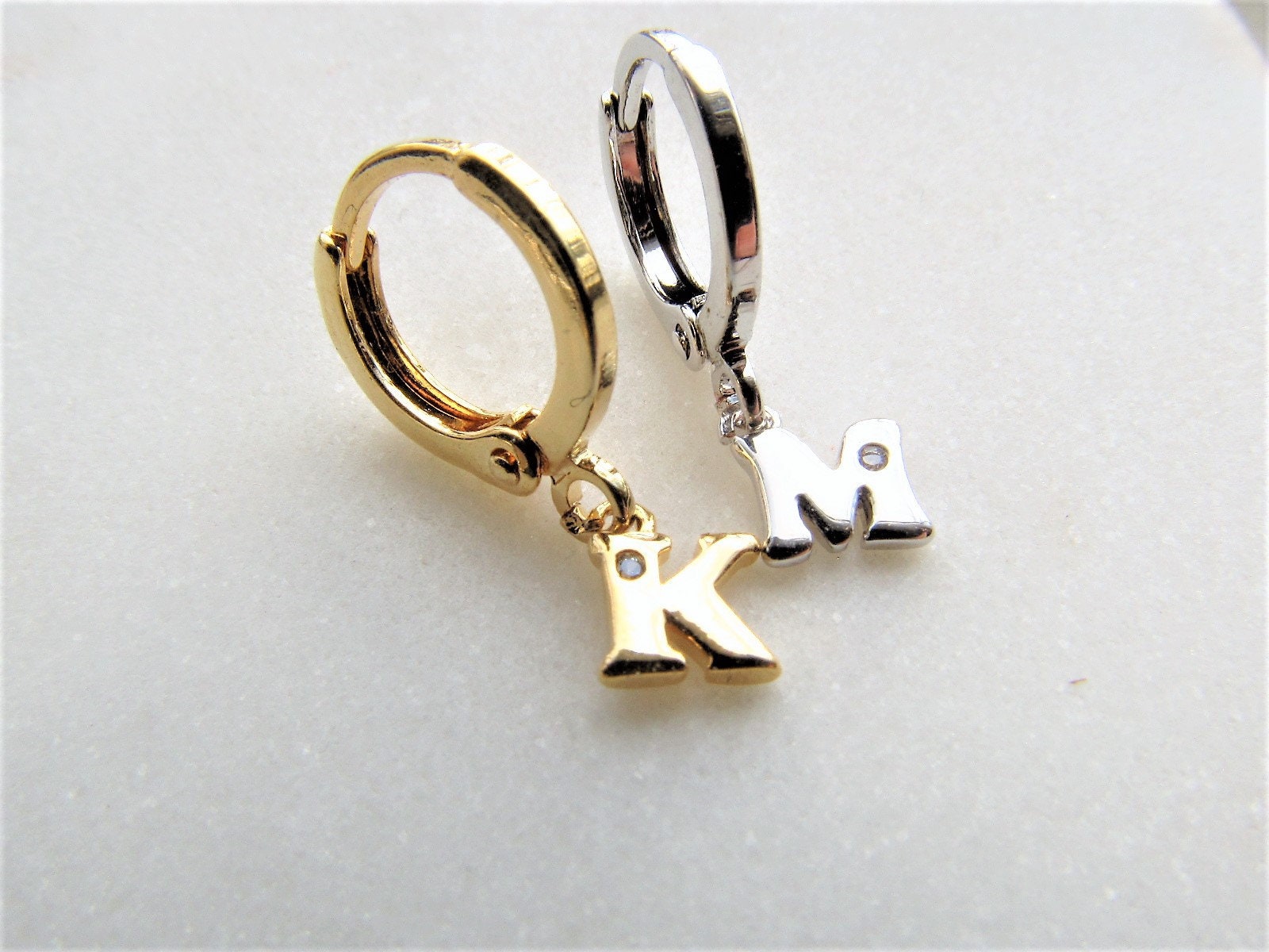 SANNYRA Dainty Initial Huggie Hoop Earrings W Letters Alphabet Huggie  Earrings Jewelry Gift for Women - ShopStyle