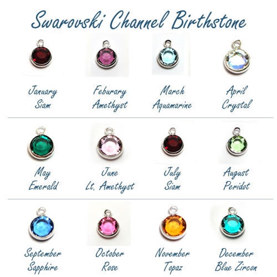 Add A Birthstone Charm Additional Dangles for Necklaces - Etsy