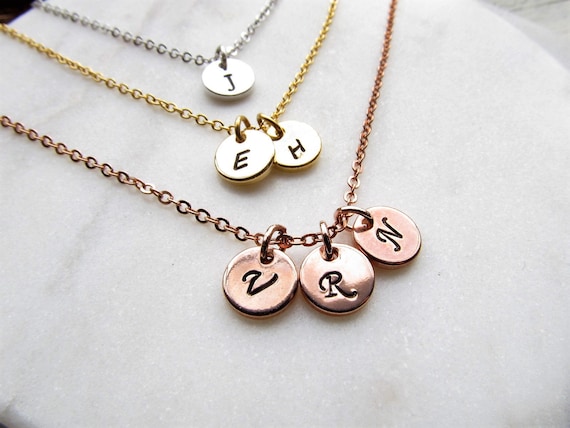 Initial necklace for grandmother clearance