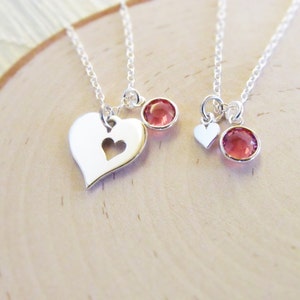 VOSAP Collana Madre Figlia In Argento Sterling Con Cuori Intrecciati – Regalo Per Festa Della Mamma, Compleanno, Natale