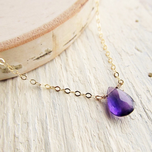 Amethyst Necklace Etsy