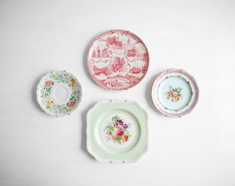 Vintage Wall Plate Collection, Traditional English China Plates Made in England