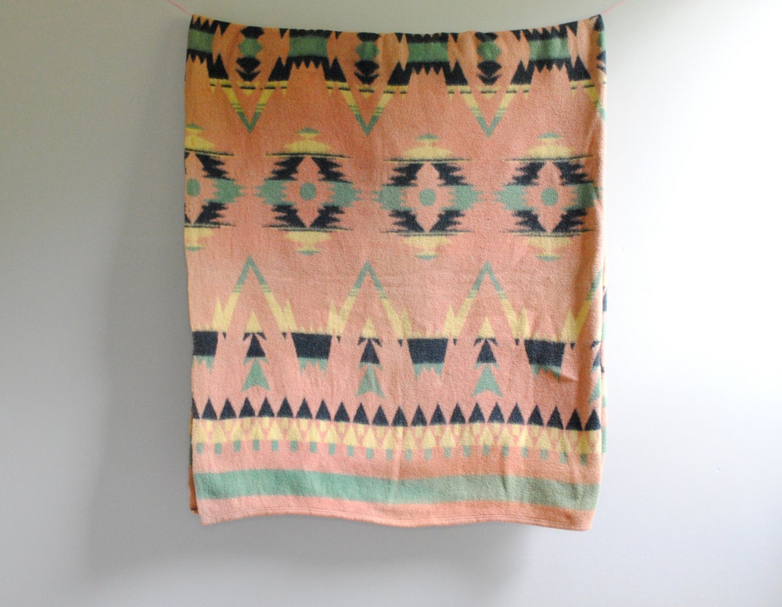 Vintage Indian Camp Beacon Blanket Etsy