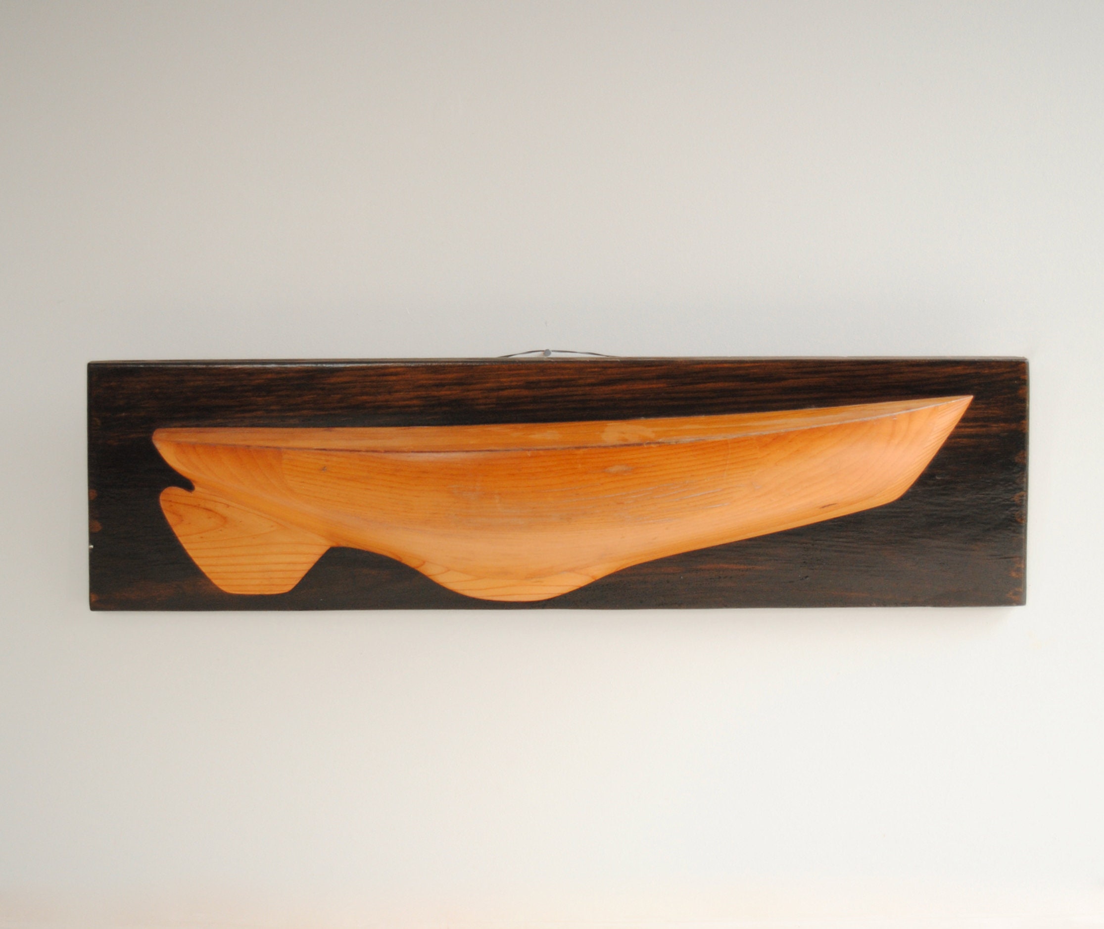 Vintage Boat Hull Wall Plaque Vintage Handmade Wood Boat Wall Etsy