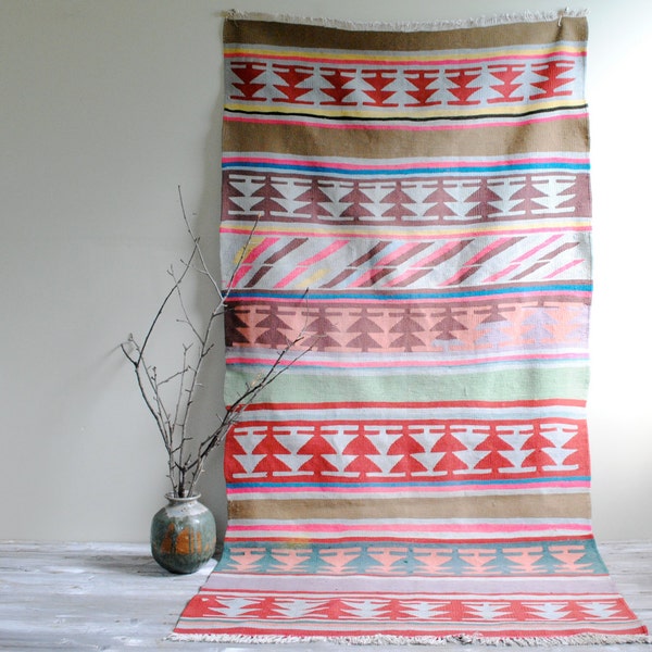 Vintage Anatolian Kilim Rug 6' x 3'