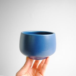 Vintage Studio Pottery Small Blue Bowl or Vase