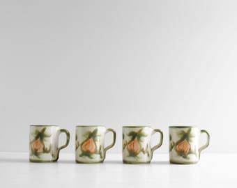 Vintage set van 4 keramische koffie- of theebekers van John B Taylor