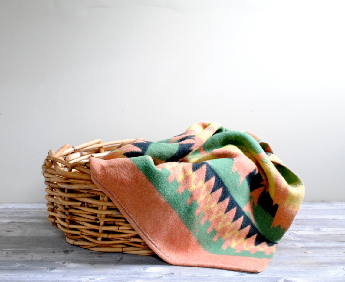 Vintage Indian Camp Beacon Blanket Etsy
