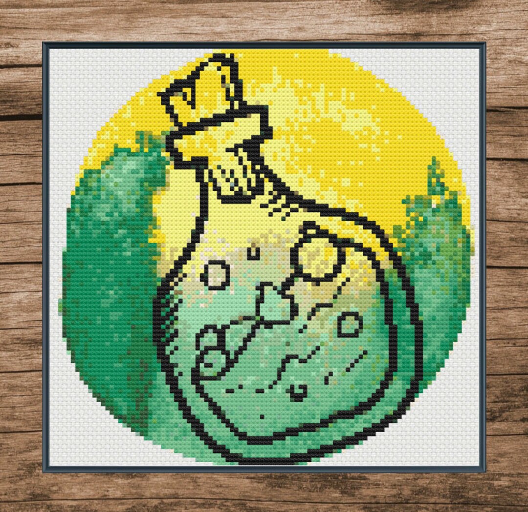 Bubbling Potion Cross Stitch Pattern Etsy