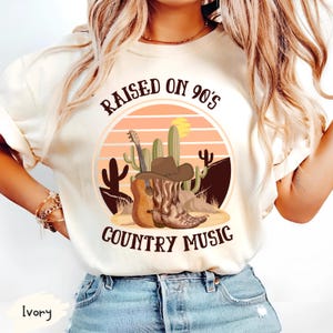 Raised on 90s Country Comfort Colors®Shirt,90s Country Music,Country Concert Tee,Country Music Lover Tee,Western Cowgirl Shirt,Nashville Tee