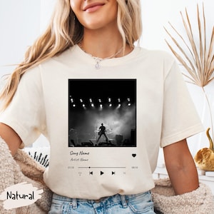 Custom Song & Photo Shirt: Personalized Music Lover Tee