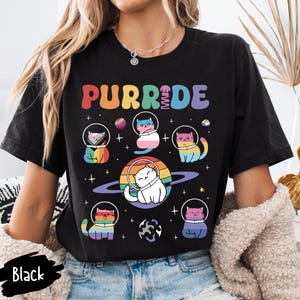 Purride Shirt,Cats In Space Shirt,Cat Pride Shirt,Rainbow Cats Shirt,LGBT Cats Shirt,LGBTQ Pride Outfit,Pride Rainbow Shirt,LGBTQ Gifts