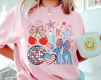 Chemise Coquette USA : T-shirt patriotique du 4 juillet