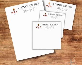 Personalized Post-it® Note Pads for Teacher, Catholic Teacher Gift, Custom Notepad, Christian Teacher Appreciation, School End of Year Gift