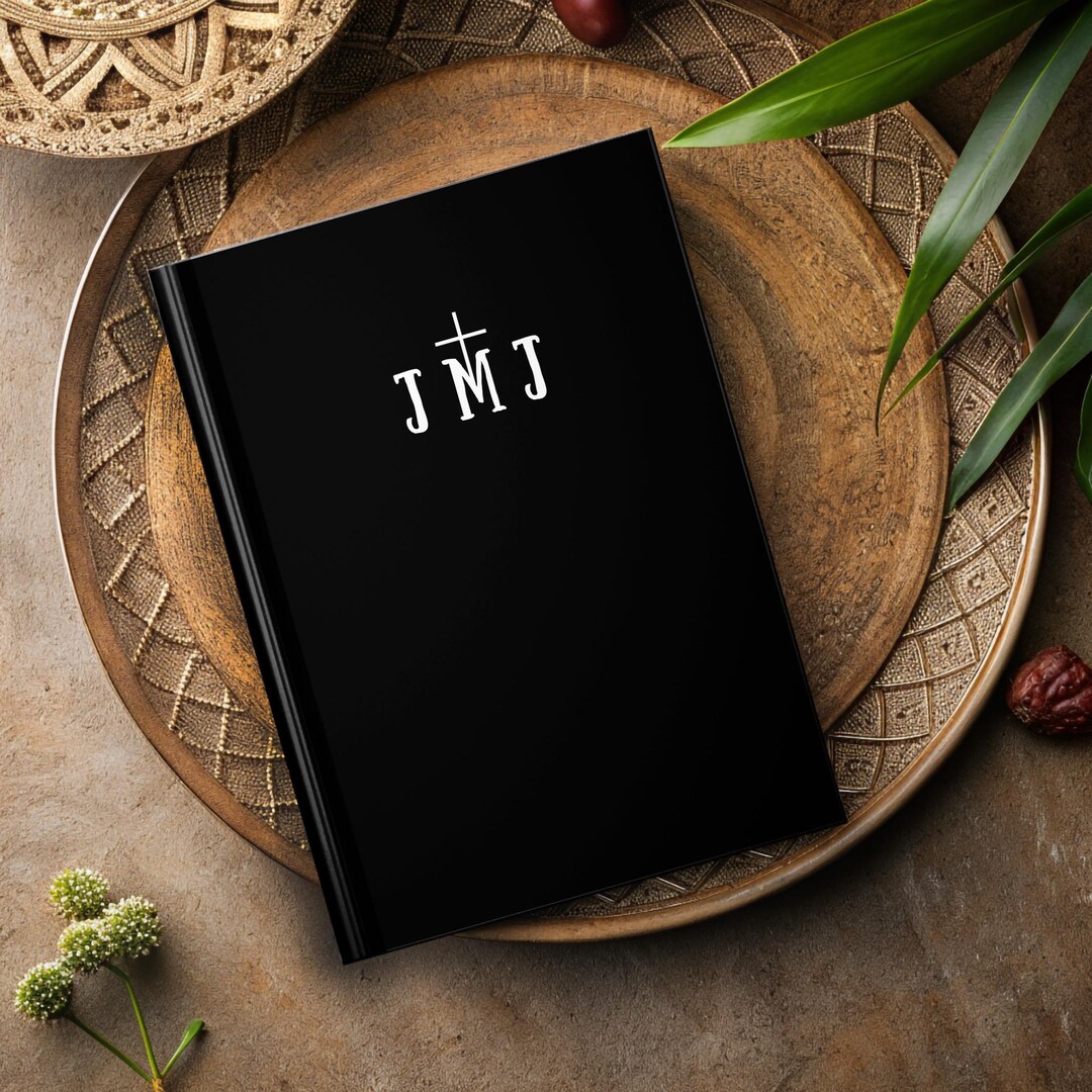Catholic Holy Family Journal, Matte Black Hardcover Journal, Catholic ...