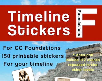 CC Foundations 用のタイムライン ステッカー（印刷用）