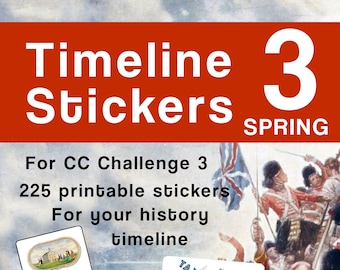 Timeline Stickers to Print for CC Challenge 3 Spring Semester