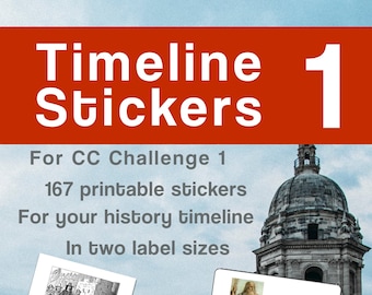 Timeline Stickers to Print for CC Challenge 1 (American History)