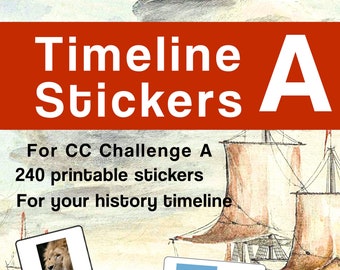 Timeline Stickers to Print for CC Challenge A