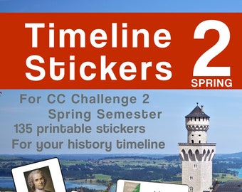 Timeline Stickers to Print for CC Challenge 2 Spring Semester