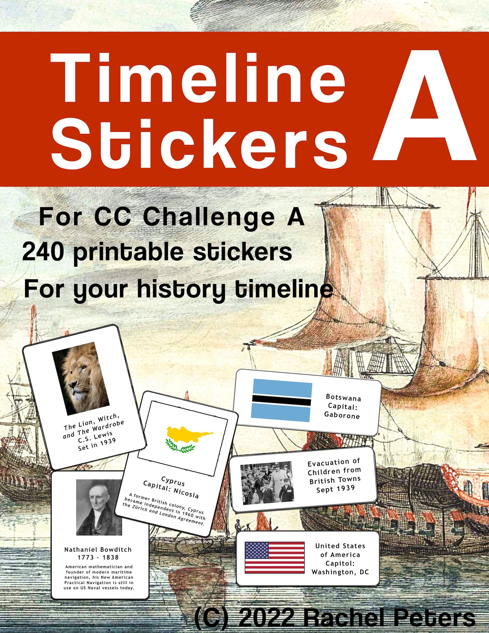 Timeline Stickers to Print for CC Challenge A - Etsy