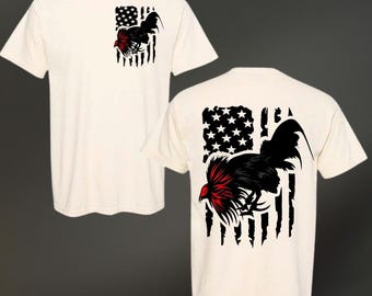 Coq patriotique PNG, drapeau américain en téléchargement numérique, Art de la sublimation USA