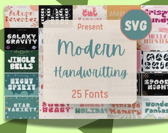 Cute Decorative Bundle, Procreate Font, Vintage Canva Fonts, Cricut Fonts, Beautiful Fonts, Handwritten Fonts