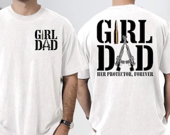 Niña, papá, su protector para siempre PNG, Humor familiar, bala, descarga digital