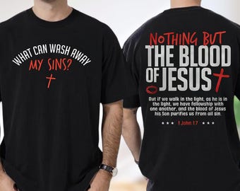 Rien que le sang de Jésus PNG, téléchargement numérique de verset de la Bible chrétienne, sublimation de la foi basée sur la foi
