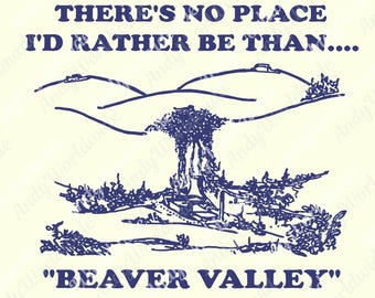 Beaver Valley PNG, dicton de la nature drôle, graphique humoristique en plein air (téléchargement numérique)