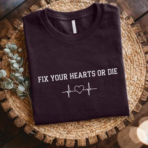 Fix Your Hearts Or Die Shirt,RIP David Lynch Shirt, ilm Buff Apparel,Crewneck Cinematic Fashion, Gift for Vintage Movie Lovers, Quotes Shirt