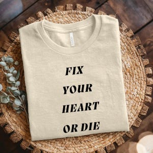 Fix Your Hearts Or Die T-Shirt, Twin Peaks T-Shirt,David Lynch Tribute T-Shirt,RIP David Lynch Tee,Twin Peaks Lovers Tee, David Lynch Quotes